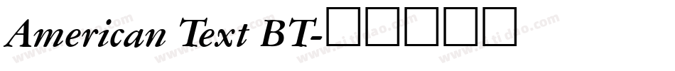 American Text BT字体转换